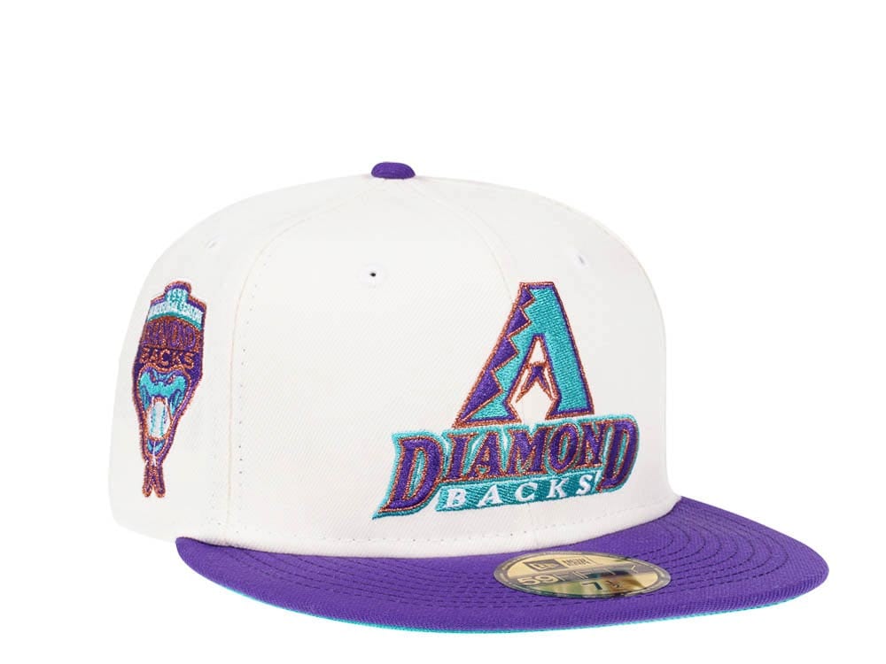 New Era Arizona Diamondbacks Inaugural Season 1998 Cream Dome Edition 59Fifty Fitted Cap