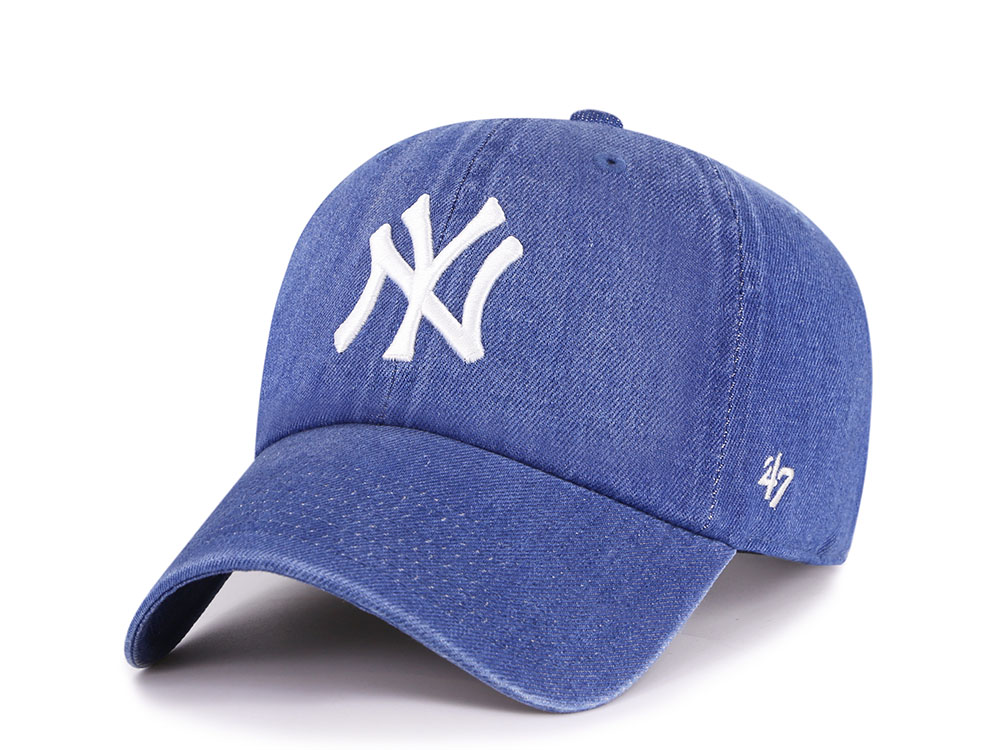 47Brand New York Yankees Timber Blue Lennon Edition Clean Up Strapback Cap
