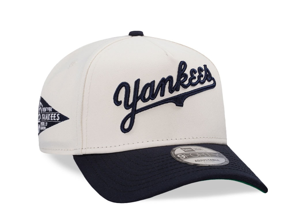 New Era New York Yankees World Series 1927 Chrome Two Tone Prime Edition 9Forty A Frame Snapback Cap