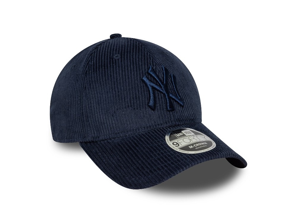 New Era New York Yankees Navy Corduroy 9Forty M Crown Snapback Cap