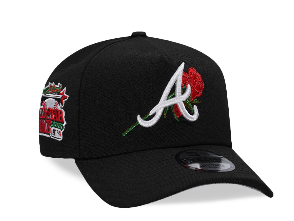 New Era Atlanta Braves All Star Game 2000 Black Rose Edition 9Forty A Frame Snapback Cap