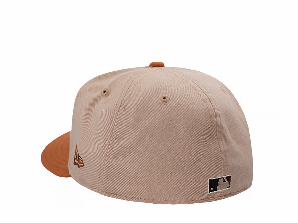 New Era New York Mets Subway Series Pumpkin Spice Edition Pre Curved 59Fifty Fitted Cap