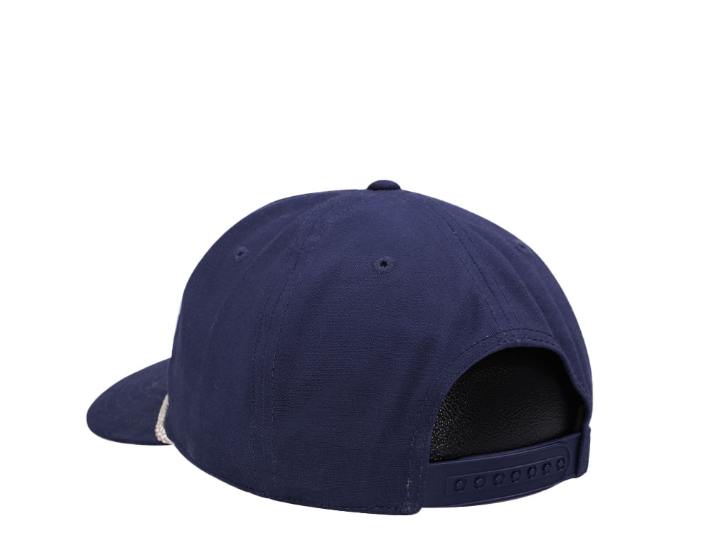 American Needle Old Style Canvas Cappy Navy Casual Snapback Cap