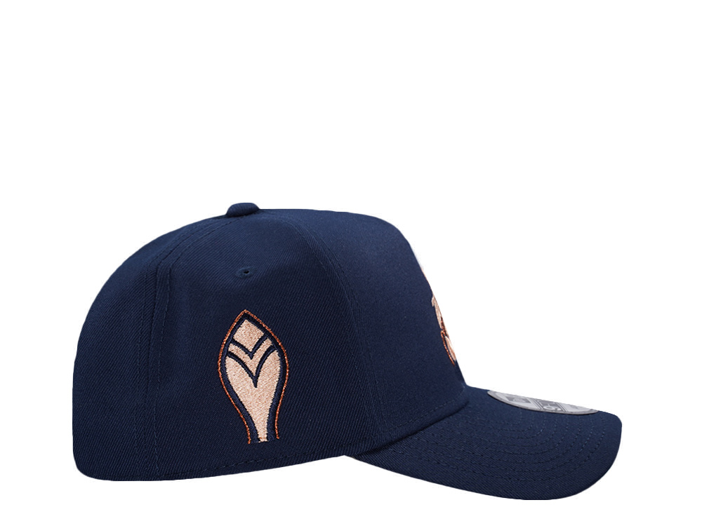 New Era Atlanta Braves Cooperstown Classic Ocean Blue Prime Edition 9Forty A Frame Snapback Cap