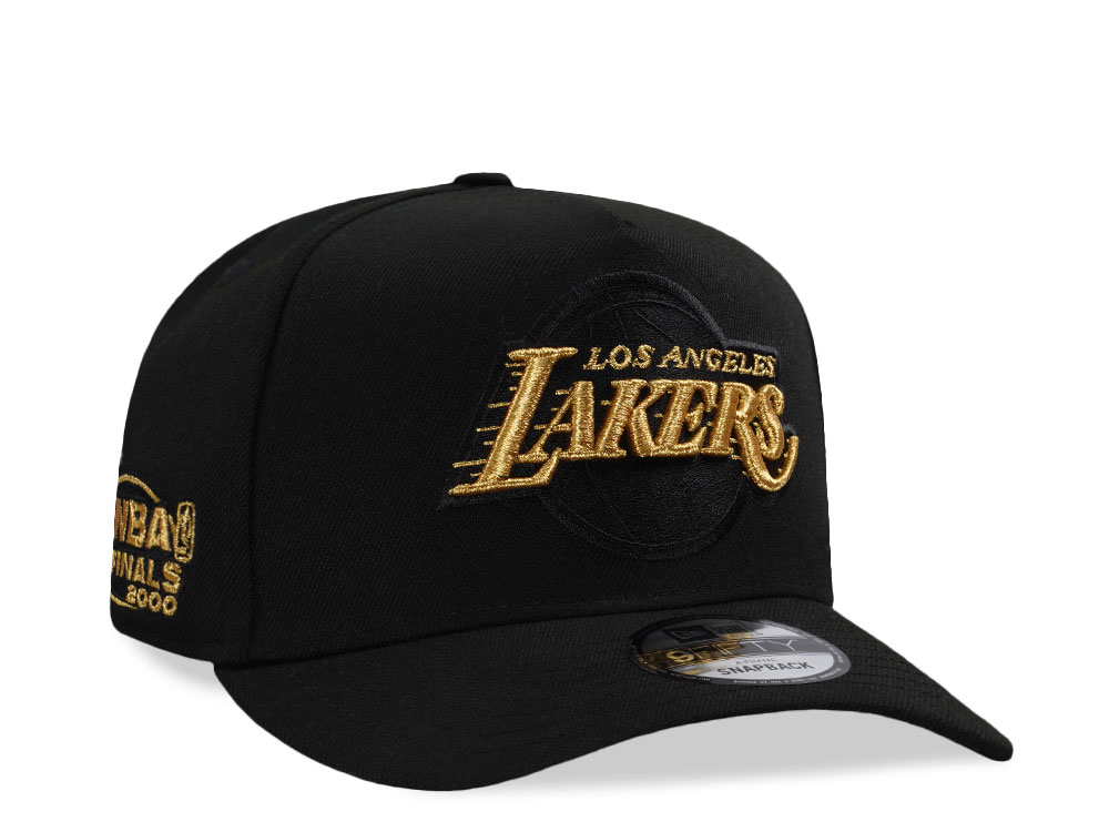 New Era Los Angeles Lakers NBA Finals 2000 Black Prime Edition 9Fifty A Frame Snapback Cap