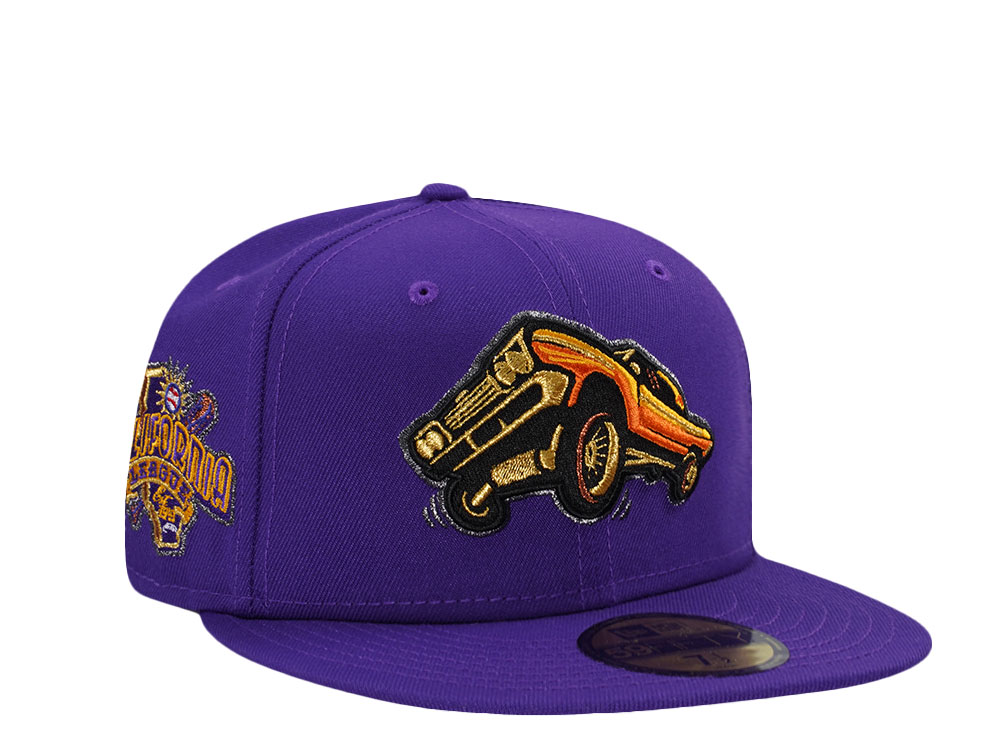New Era Fresno Grizzlies Lowrider California League Purple Prime Edition 59Fifty Fitted Cap