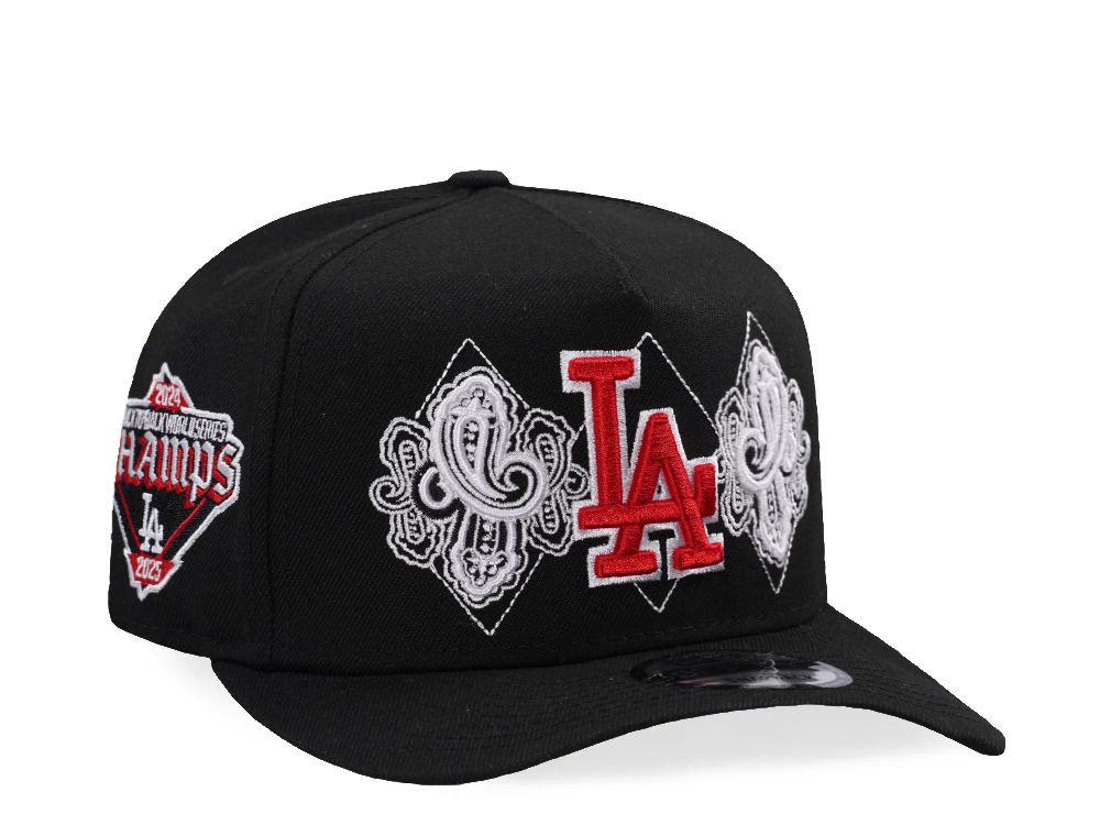 New Era Los Angeles Dodgers World Series Champions 2025 Black Prime Edition 9Fifty A Frame Snapback Cap