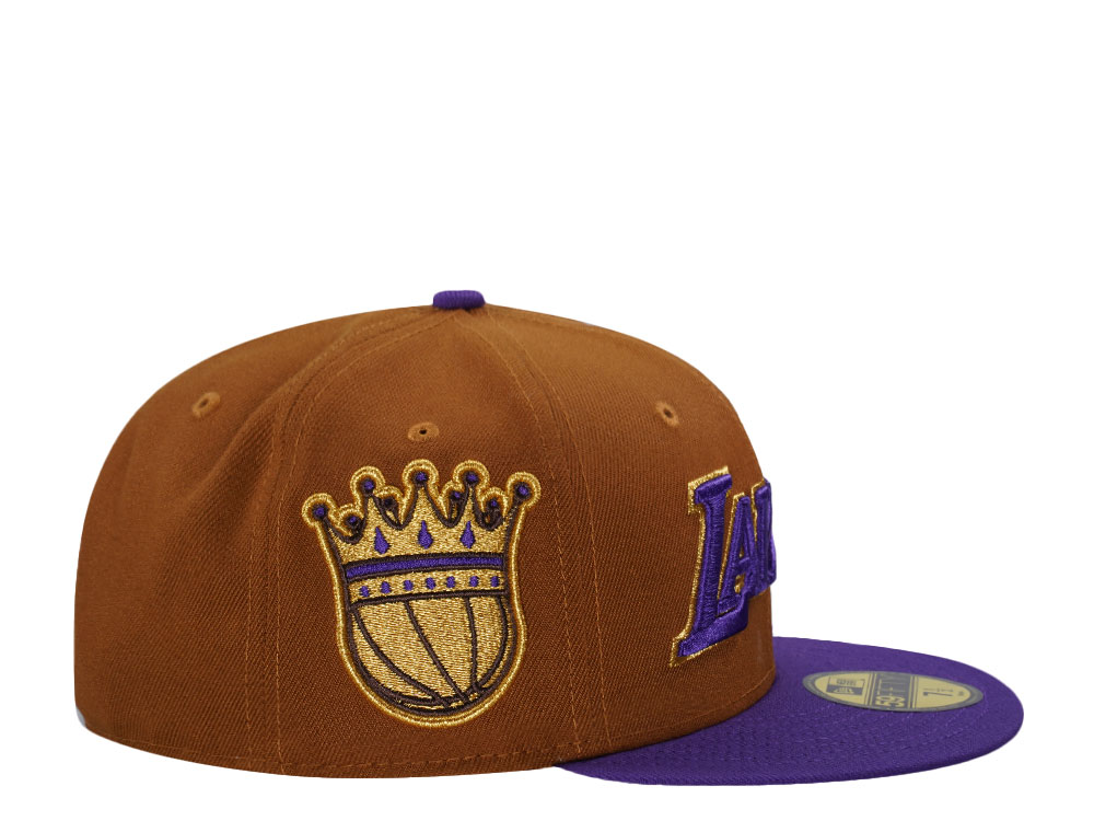 New Era Los Angeles Lakers Bourbon Two Tone Prime Edition 59Fifty Fitted Cap