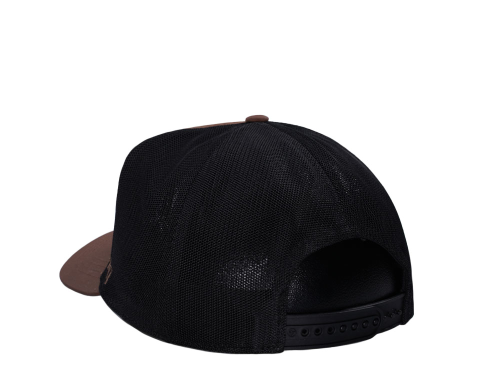 47Brand Los Angeles Dodgers Brown Outskirts Trucker Snapback Cap