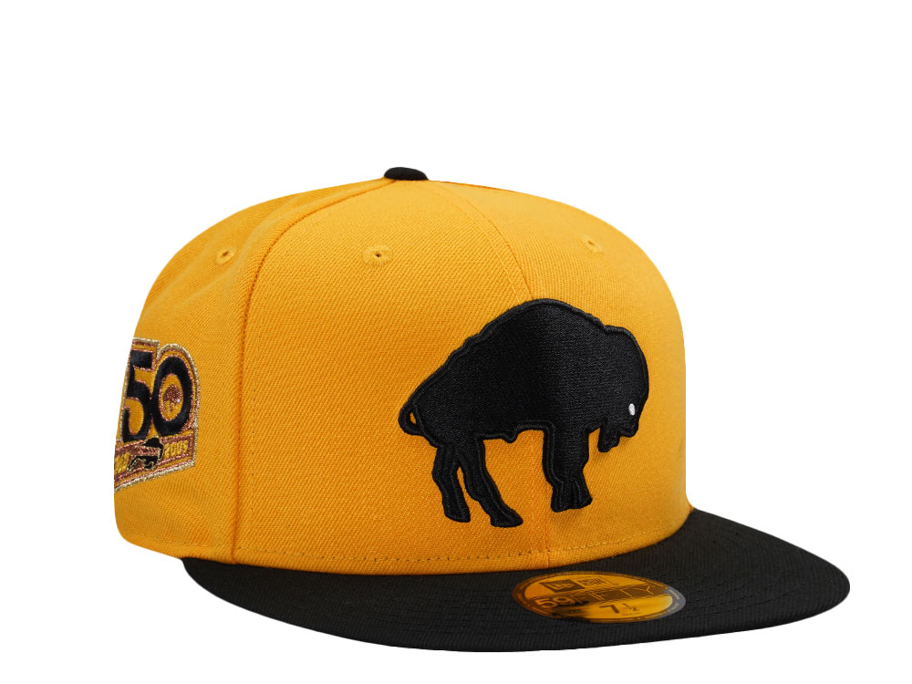 New Era Buffalo Bills 50th Anniversary Yellow Two Tone Edition 59Fifty Fitted Cap