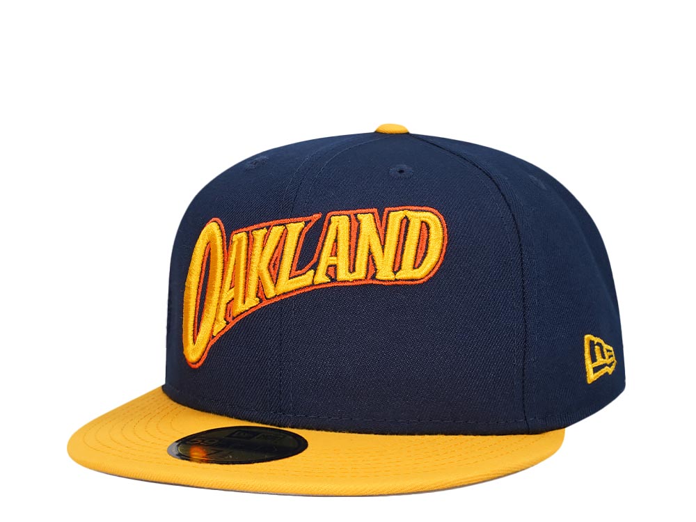 New Era Golden State Warriors Navy Yellow Two Tone Edition 59Fifty Fitted Cap
