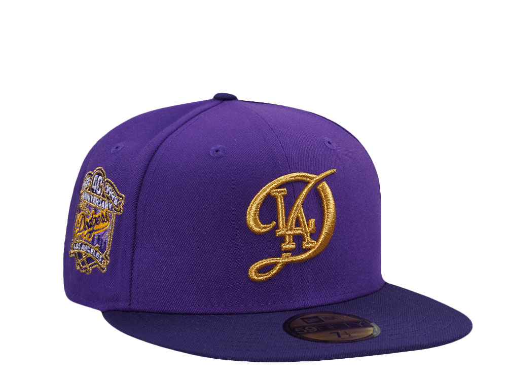 New Era Los Angeles Dodgers 40th Anniversary Purple Two Tone Edition 59Fifty Fitted Cap