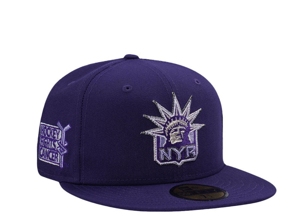 New Era New York Rangers Hockey Fights Cancer Edition 59Fifty Fitted Cap