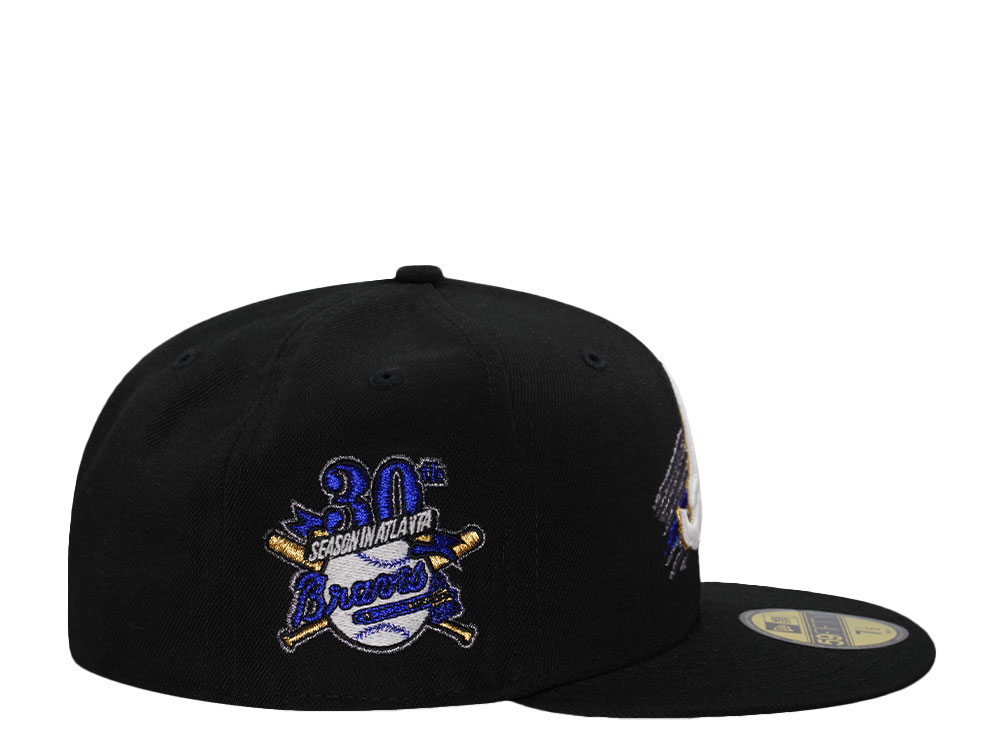 New Era Atlanta Braves 30th Anniversary Tomahawk Black Edition 59Fifty Fitted Cap