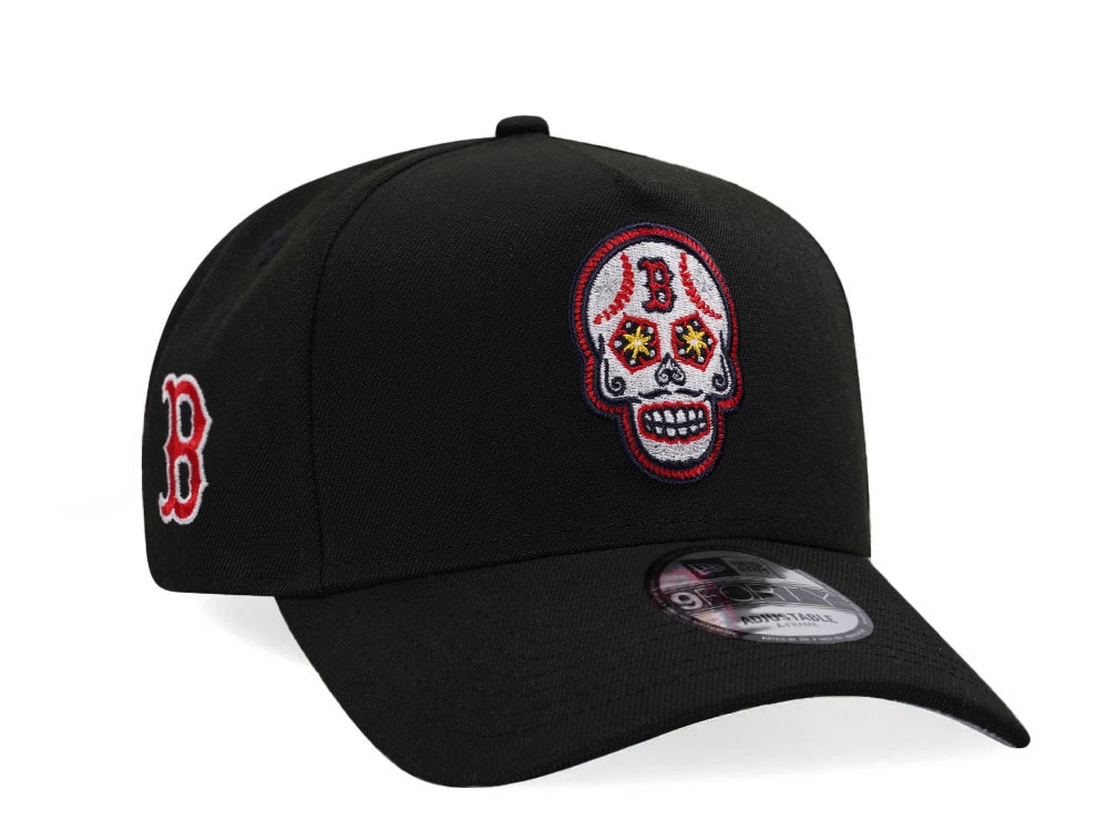 New Era Boston Red Sox Skull Black Classic Edition 9Forty A Frame Snapback Cap