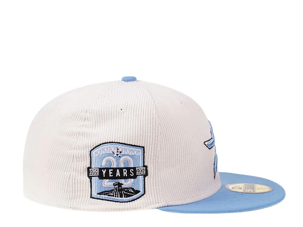 New Era Houston Astros 20th Anniversary Creme Corduroy Two Tone Edition 59Fifty Fitted Cap