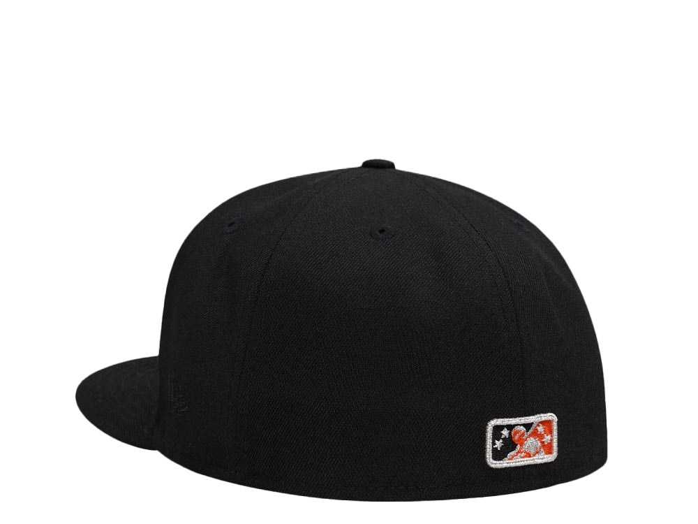 New Era San Jose Giants 25th Anniversary Black Silver Prime Edition 59Fifty Fitted Cap