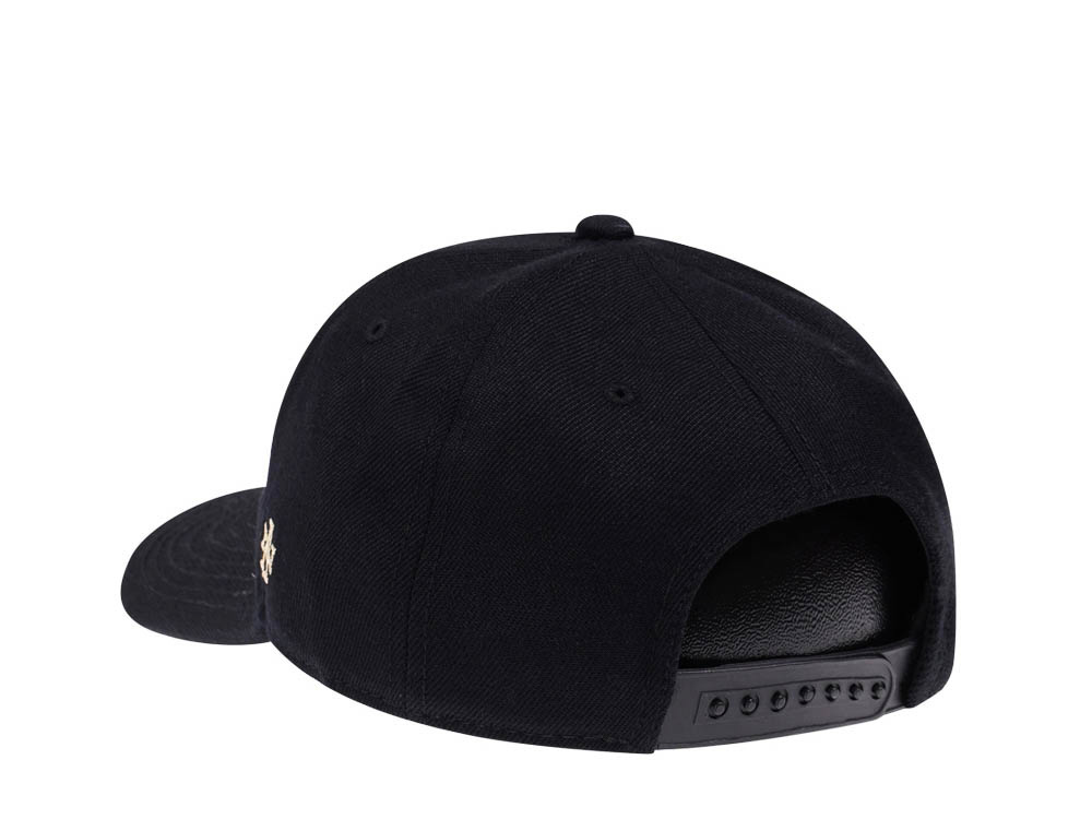 American Needle Yellowstone National Park Happy Fisherman Black Snapback Cap