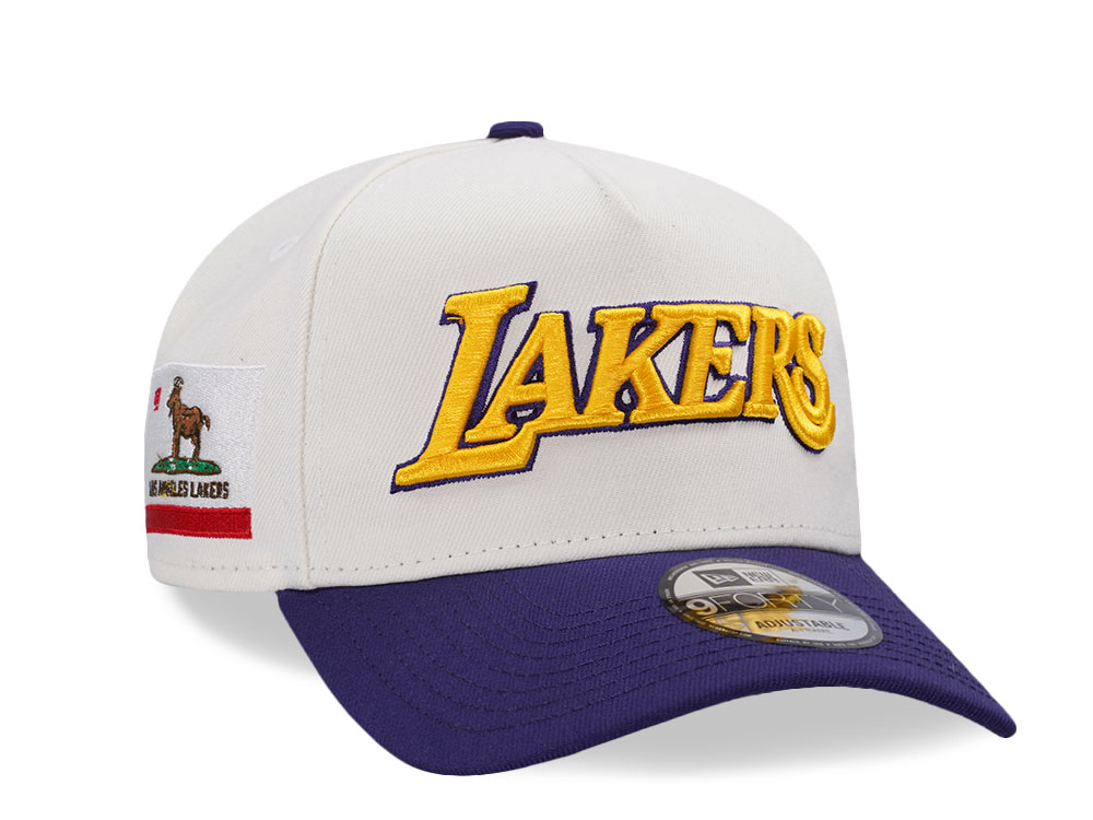 New Era Los Angeles Lakers Goat Two Tone Edition 9Forty A Frame Snapback Cap