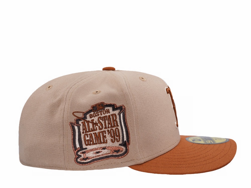 New Era Boston Red Sox All Star Game 1999 Pumpkin Spice Edition Pre Curved 59Fifty Fitted Cap