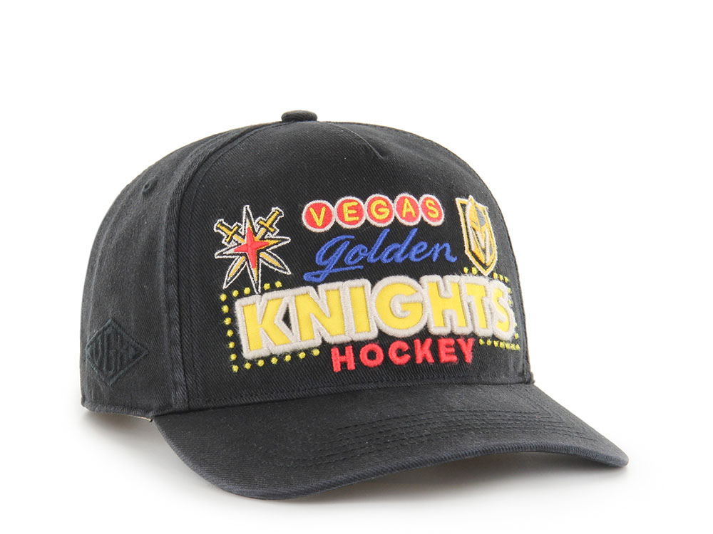 47Brand Vegas Golden Knights Black Charlton Edition Hitch Snapback Cap