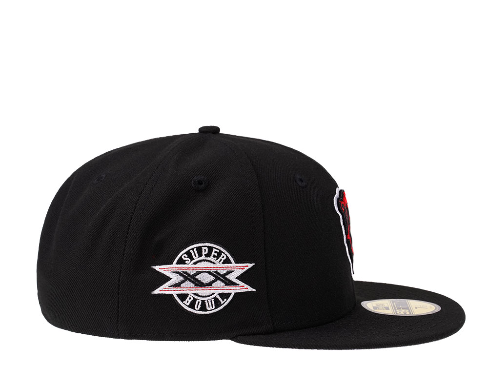 New Era Chicago Bears Super Bowl XX Black Crimson Collection 59Fifty Fitted Cap