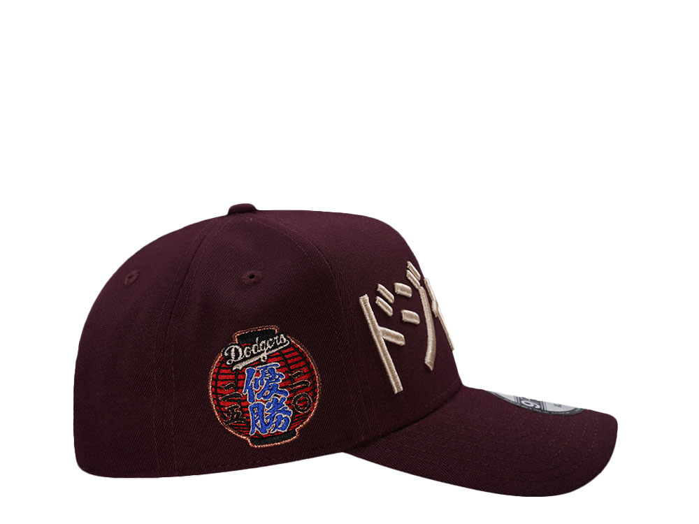 New Era Los Angeles Dodgers World Series 2026 Maroon Prime Edition 9Forty A Frame Snapback Cap