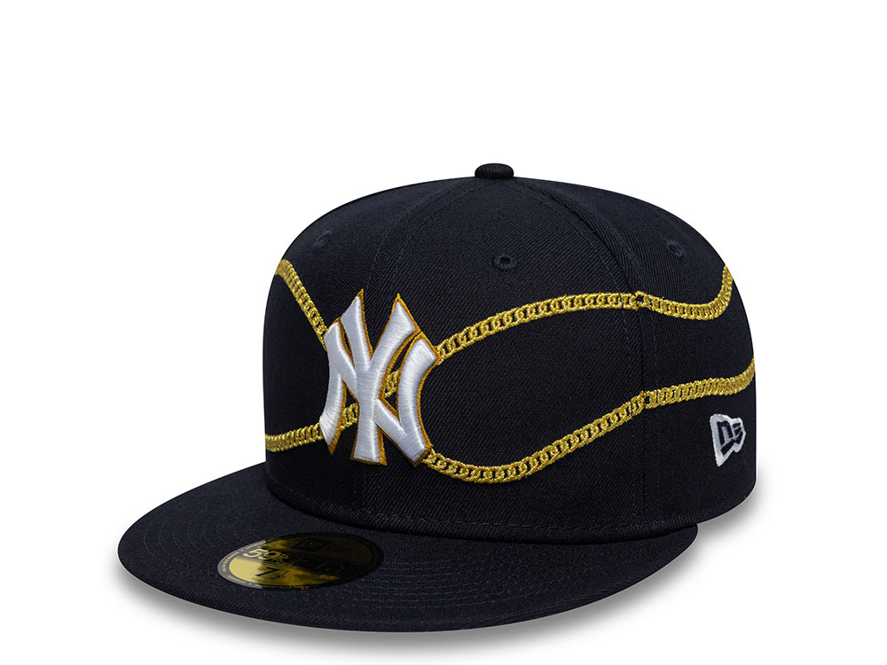 New Era New York Yankees Chain Wrap Navy Edition 59Fifty Fitted Cap