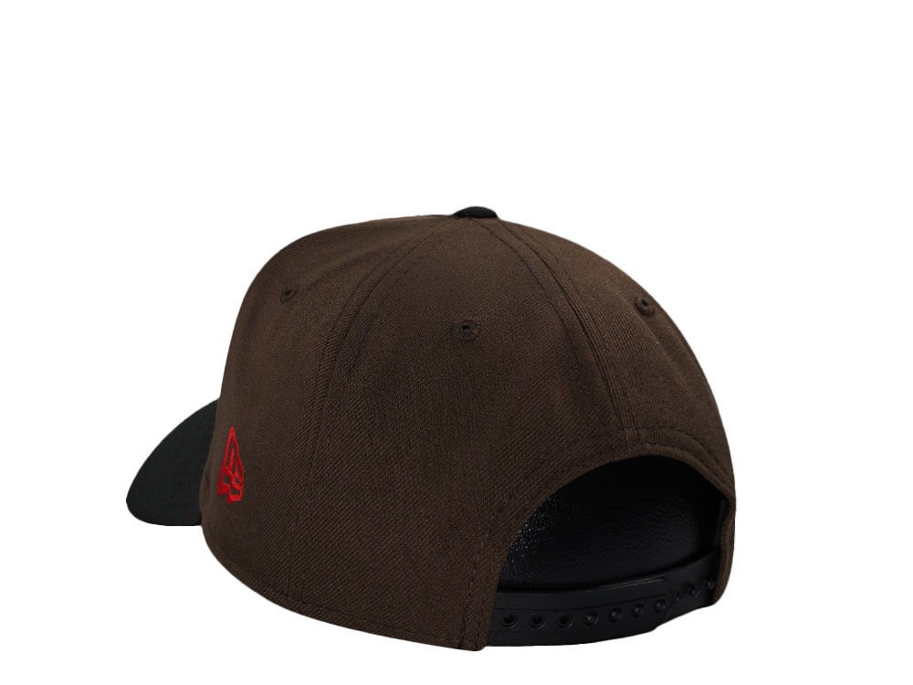 New Era Boston Red Sox Coffee Black Two Tone Edition 9Forty A Frame Snapback Cap