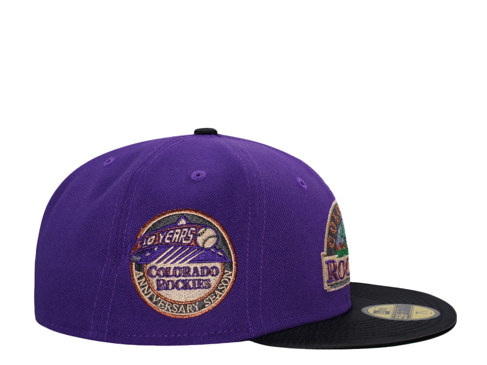 New Era Colorado Rockies 10 Years Anniversary Satin Brim Edition 59Fifty Fitted Cap