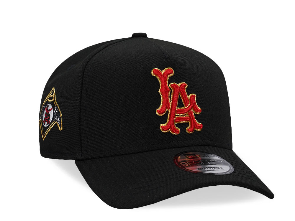 New Era Los Angeles Angels Black Prime Metallic Edition 9Forty A Frame Snapback Cap