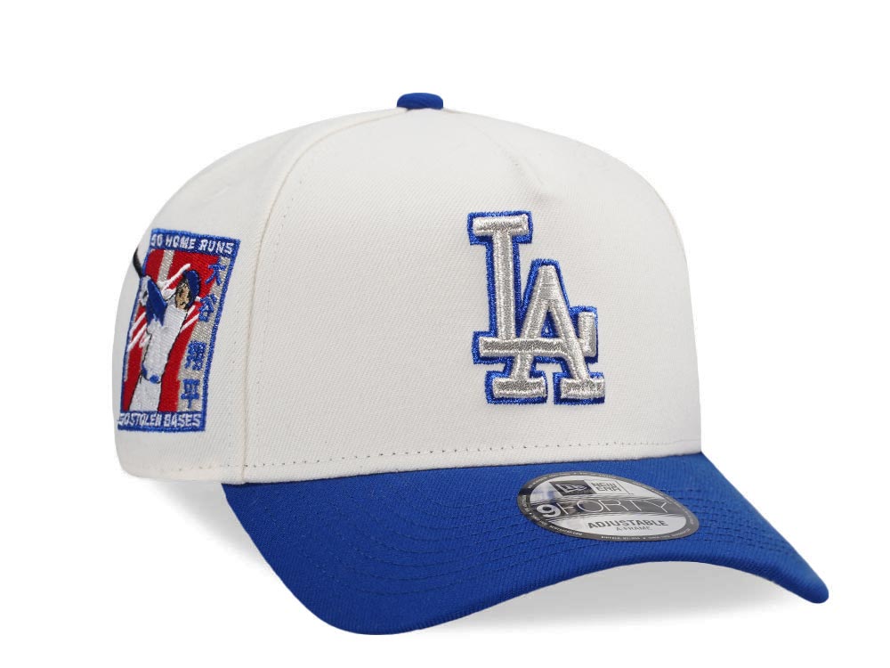 New Era Los Angeles Dodgers Ohtani 50 50 Season Chrome Two Tone Edition 9Forty A Frame Snapback Cap