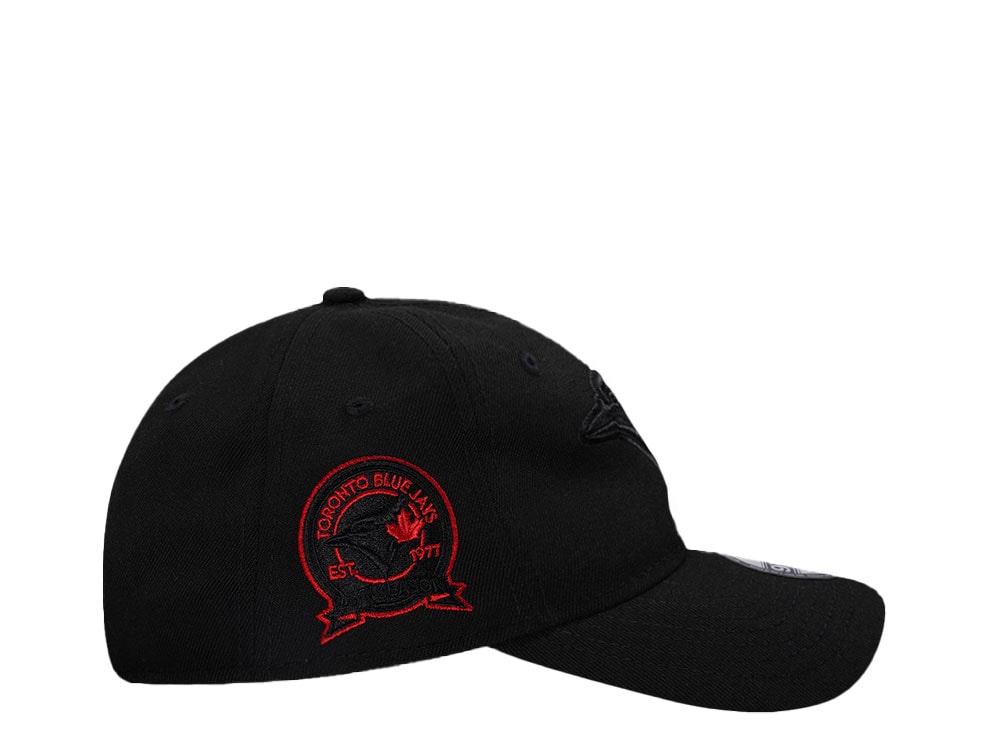 New Era Toronto Blue Jays Black Red Edition 9Twenty Strapback Cap