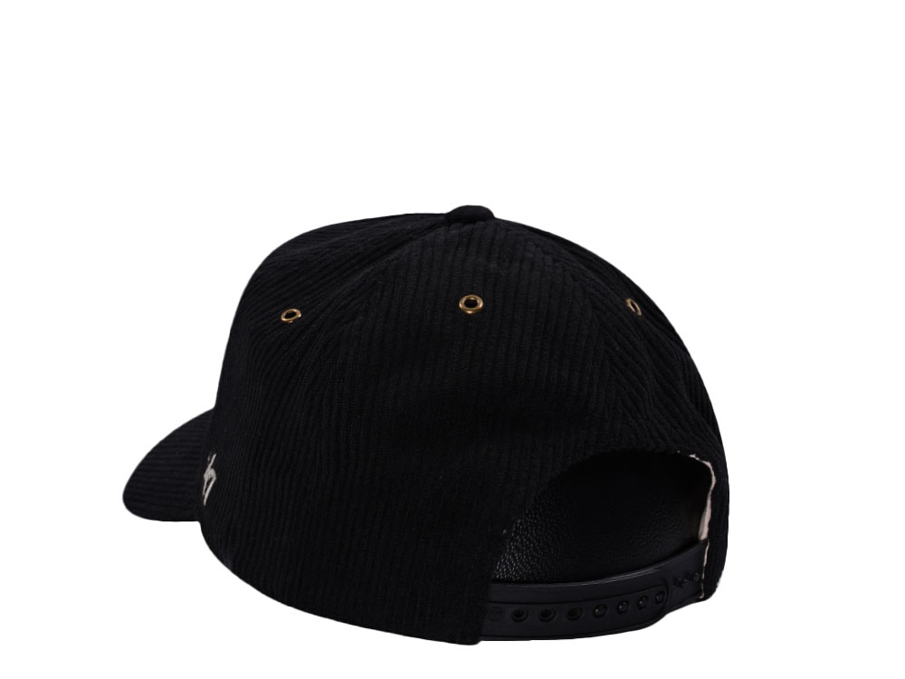 47Brand Chicago White Sox Black Pitchout Cord Edition Snapback Cap