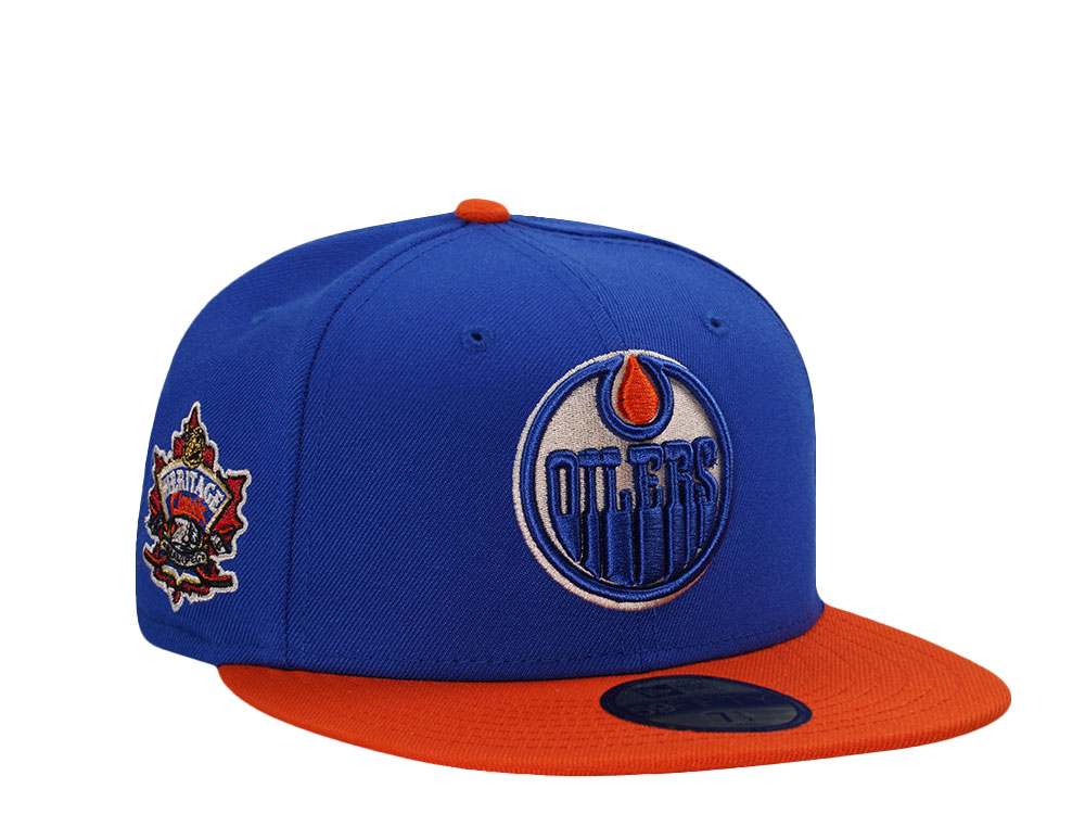 New Era Edmonton Oilers Heritage Classic 2016 Blue Two Tone Edition 59Fifty Fitted Cap