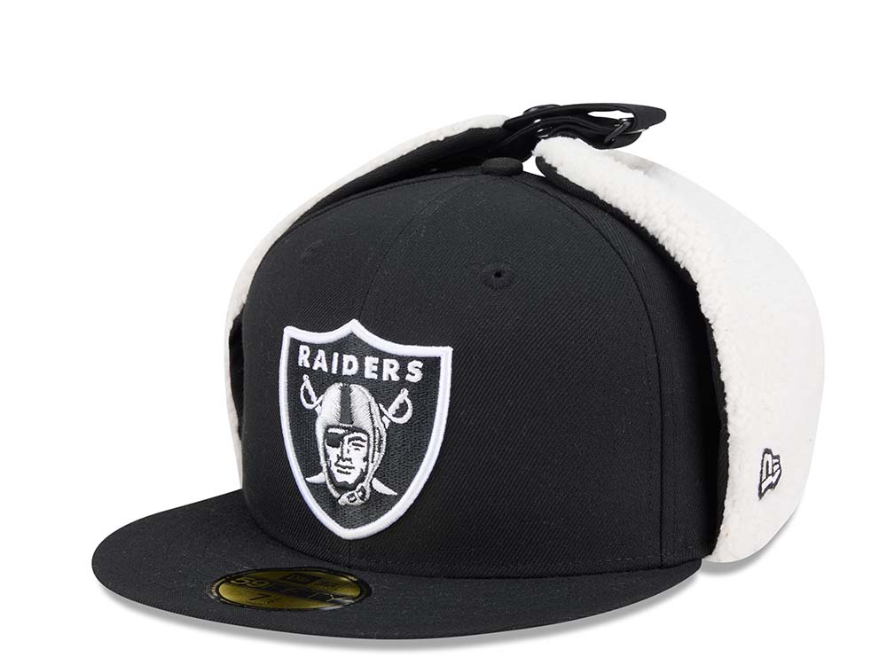 New Era Las Vegas Raiders Classic Black 59Fifty Dogear Fitted Cap