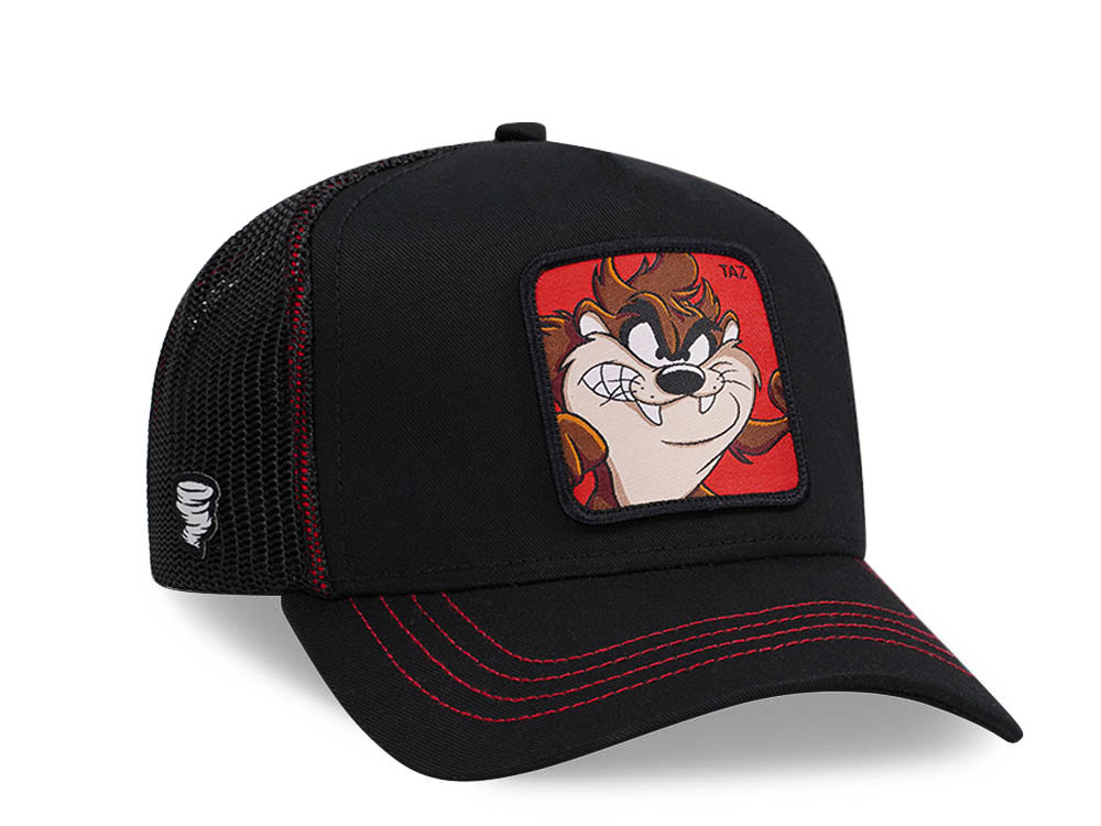 Capslab Looney Tunes Taz Black Trucker Snapback Cap