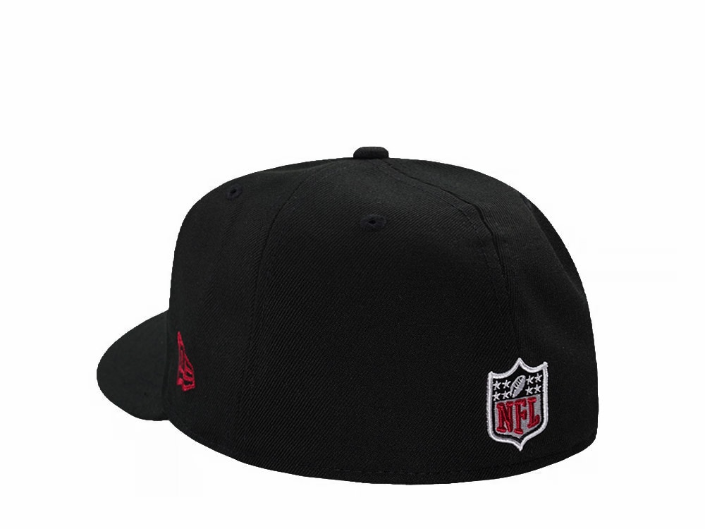 New Era Arizona Cardinals Black Classic Edition Pre Curved 59Fifty Fitted Cap