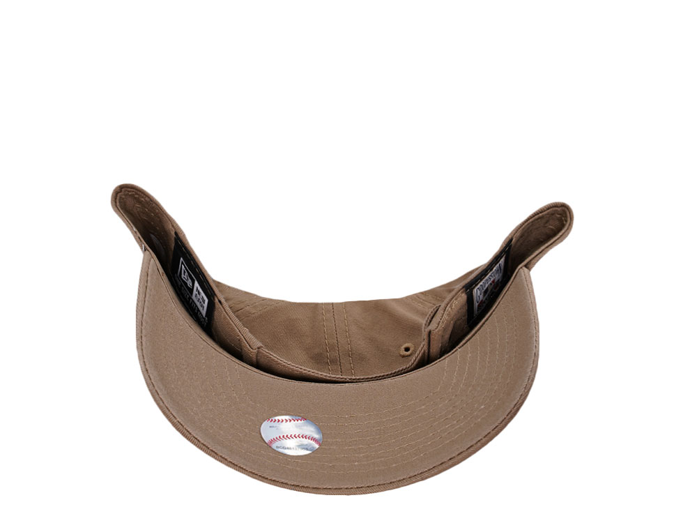 New Era Florida Marlins Khaki Casual Classic Edition Strapback Cap