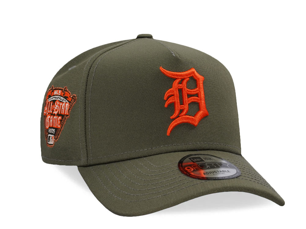 New Era Detroit Tigers All Star Game 2005 Olive Prime Edition 9Forty A Frame Snapback Cap