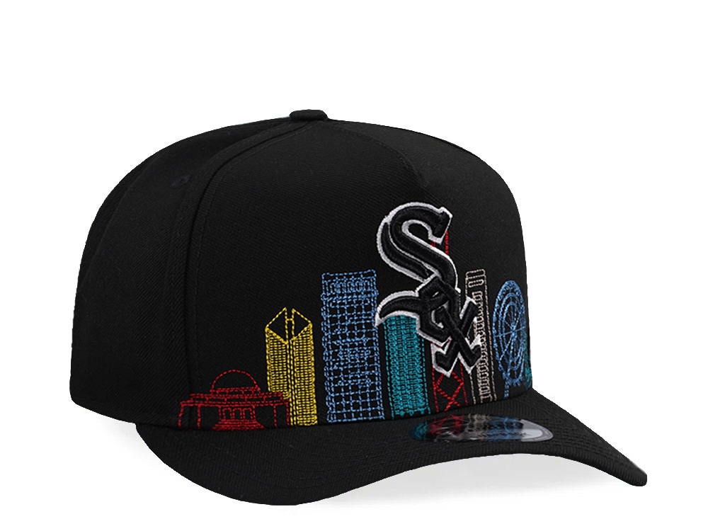 New Era Chicago White Sox Skyline Black Prime Edition 9Fifty A Frame Snapback Cap