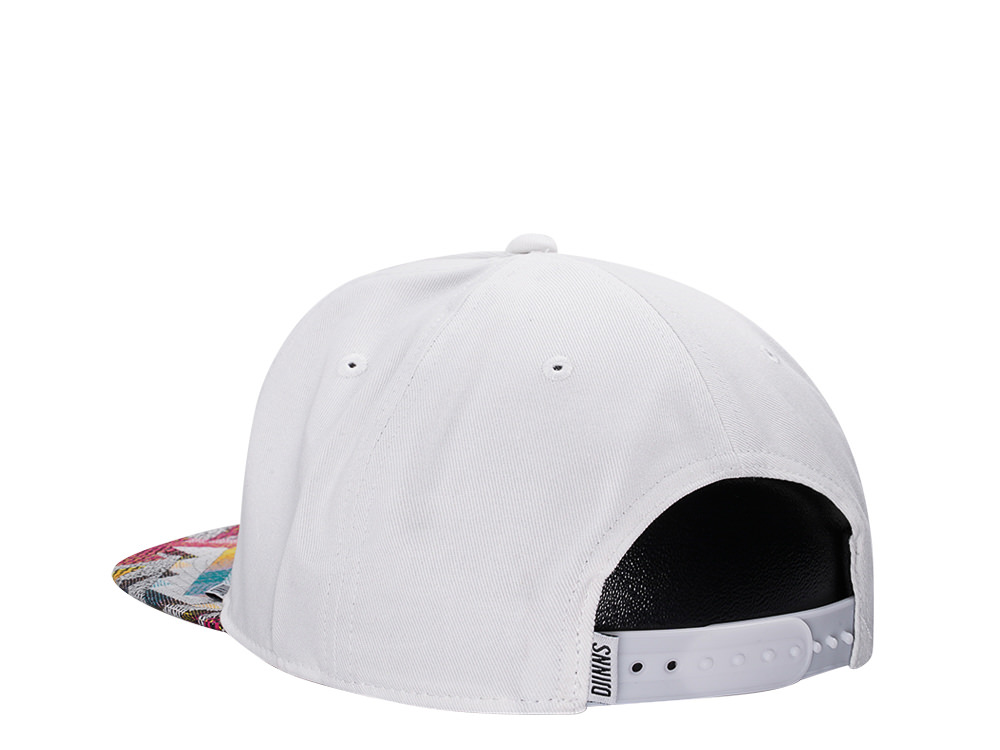 Djinns Rubber Aztek White Snapback Cap