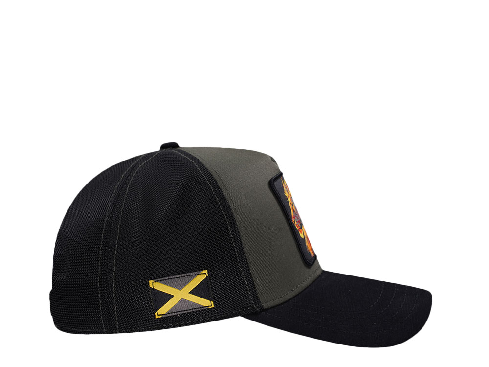 Capslab Natural Mystik Lion Trucker Snapback Cap