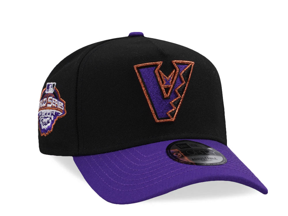 New Era Arizona Diamondbacks World Series 2001 Black Two Tone Edition 9Forty A Frame Snapback Cap