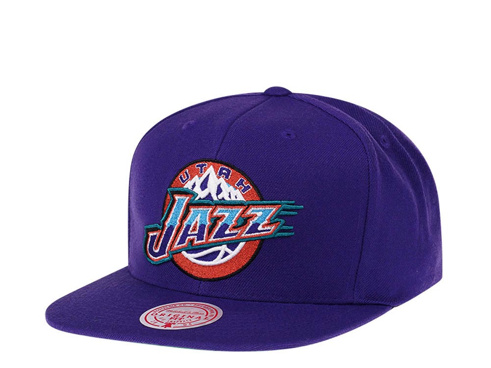 Mitchell & Ness Utah Jazz Hardwood Classics Purple Snapback Cap