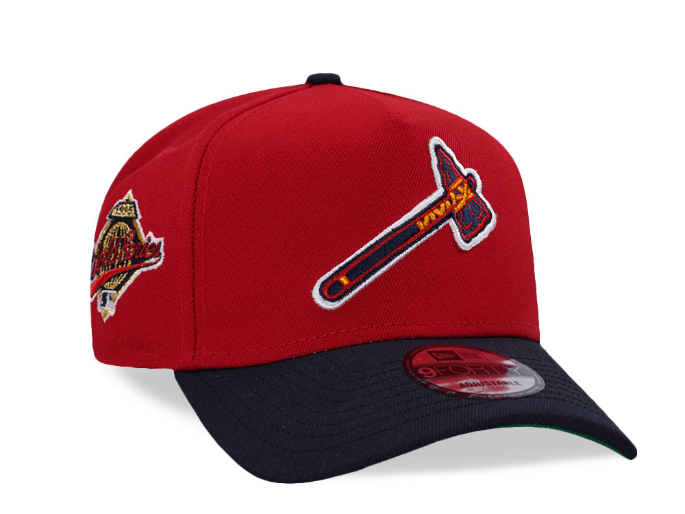 New Era Atlanta Braves World Series 1995 Tomahawk Two Tone Edition 9Forty A Frame Snapback Cap