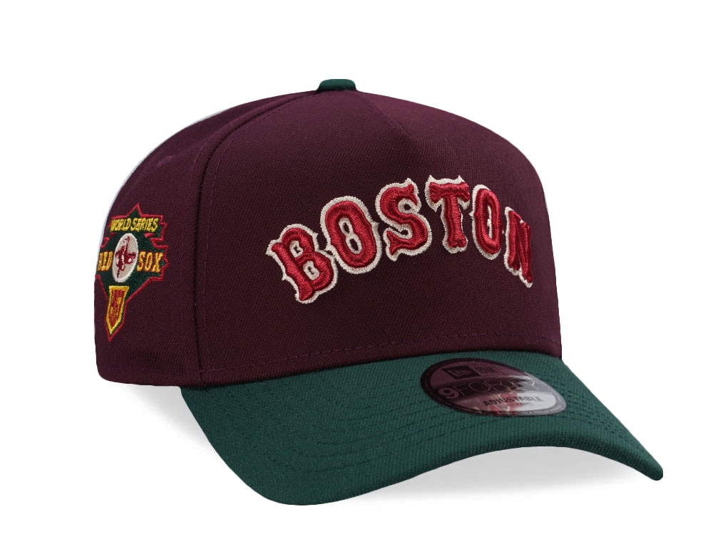 New Era Boston Red Sox World Series 1967 Maroon Two Tone Edition 9Forty A Frame Snapback Cap