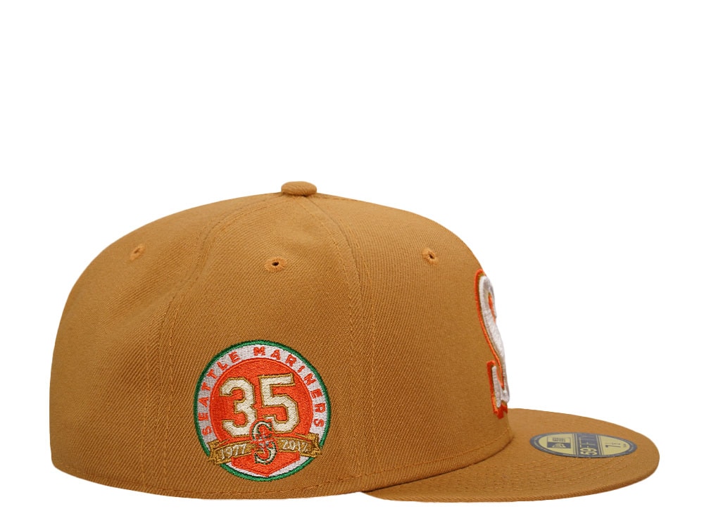 New Era Seattle Mariners 35th Anniversary Panama Orange Edition 59Fifty Fitted Cap