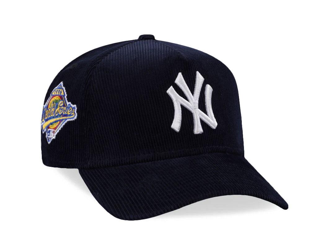 New Era New York Yankees World Series 1996 Navy Corduroy Prime Edition 9Forty A Frame Snapback Cap