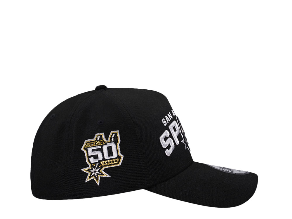 New Era San Antonio Spurs 50th Anniversary Prime Edition 9Forty A Frame Snapback Cap